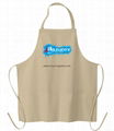 Custom printed promotional cheap non-woven apron with pockets