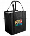 Custom eco-friendly large non woven fabric insulated cooler bag