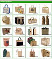 Promotional custom printed burlap jute hessian tote bag