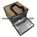 Promotional custom large reusable insulated jute cooler bags