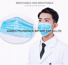 Stock Wholesale Adults 3-Ply Non-Woven Medical Disposable Masks