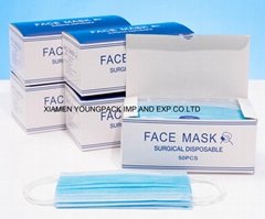 Stock CE FDA Adults Non-Woven Disposable Face Mask