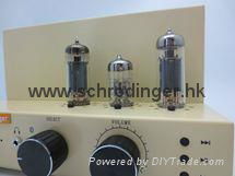 Stereo Vacuum Tube Bluetooth Amplifier with 3.5” Speaker unit  3