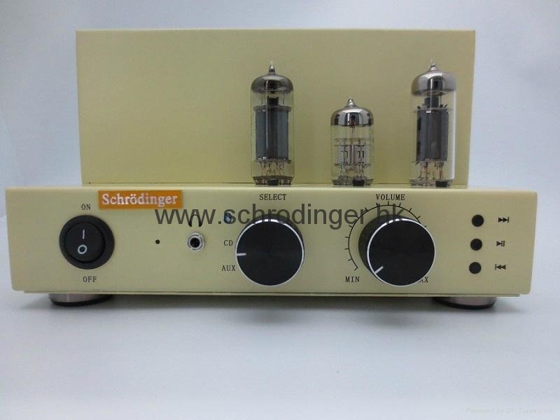 Stereo Vacuum Tube Bluetooth Amplifier with 3.5” Speaker unit  2