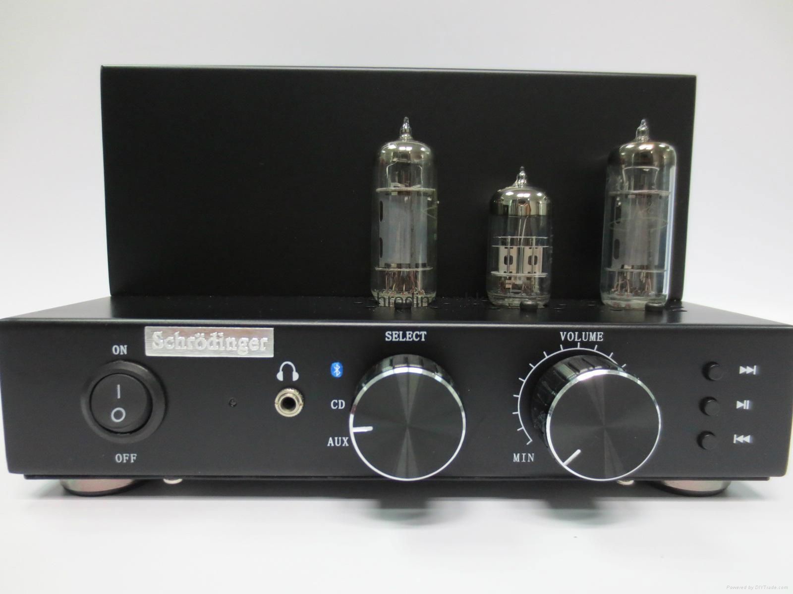 Stereo Vacuum Tube Bluetooth Amplifier with 3.5” Speaker unit  4