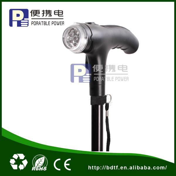 Hand crank dynamo walking cane  3