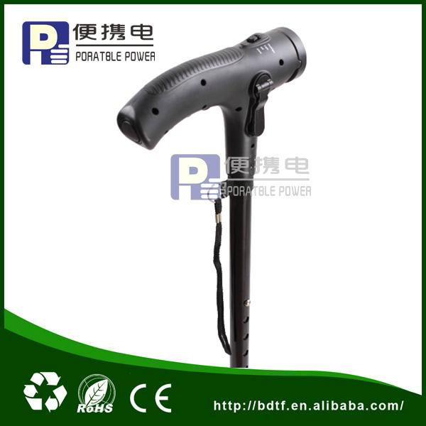 Hand crank dynamo walking cane  5