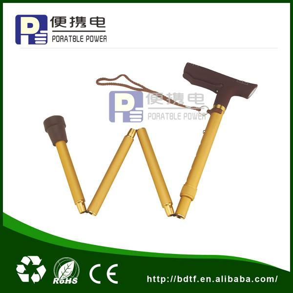 Hand pressure folding cane for elder