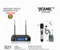 UHF Wireless Microphone One Receiver With Two FM Wireless Microphones 1