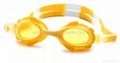 hot sale new design waterproof silicone anti-fog fashionable swim goggles 1