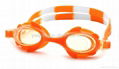 hot sale new design waterproof silicone anti-fog fashionable swim goggles 3