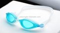 2014 hot selling best anti-fog silicone protective goggles with PC lens 2