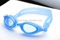 2014 hot selling best anti-fog silicone protective goggles with PC lens 3