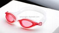 2014 hot selling best anti-fog silicone protective goggles with PC lens 4