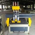 HSHM1325 DK- cnc router with cylider three spindle