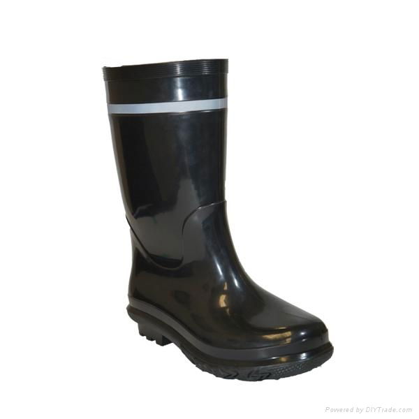 Men cheap long waterproof PVC boots for work