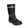 Men cheap long waterproof PVC boots for