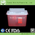 8QT High Quality Medical Waste Plastic Sharp Container 