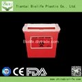 8QT High Quality Medical Waste Plastic Sharp Container  2
