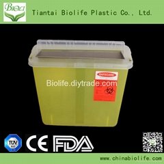 5QT  CE&ISO Approved Plactic Disposal Sharp Container 