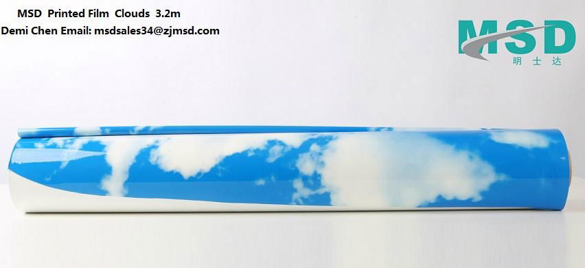 Sell MSD PVC stretch ceiling film Clouds