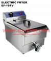 Electric Fryer EF-101V with valve and CE Certification