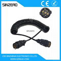  Trailer parts electric XZRT001 12v or 24v spiral cable 1