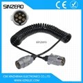 Trailer parts electric XZRT004 12v or 24v spiral cable