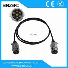  Trailer parts electric XZRT006 12v or 24v spiral cable