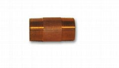 Red Brass Pipe Nipples 2-1-2 I.P.S