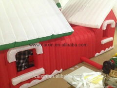 Hot sale Christmas Decorative Inflatable forest Village house for Santa Claus