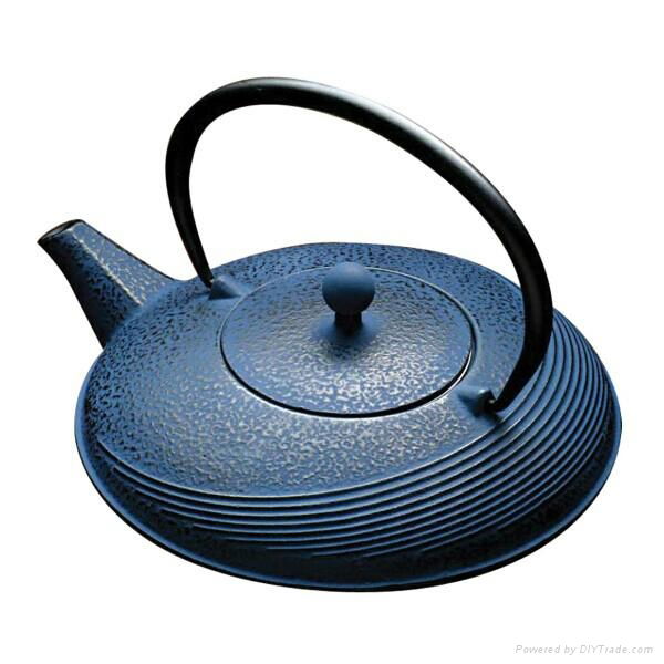 Purple Cast Iron Teapot 3