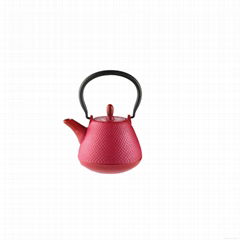 Pink Cast Iron Teapot