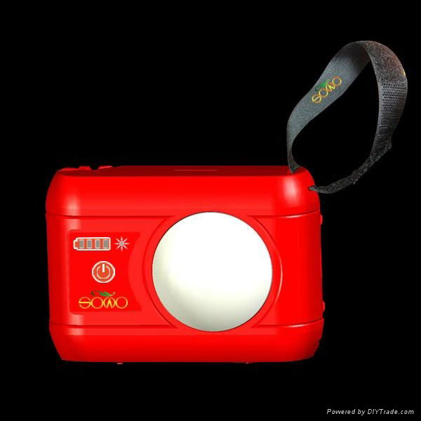 portable LED lamp solar lantern USB ports 2