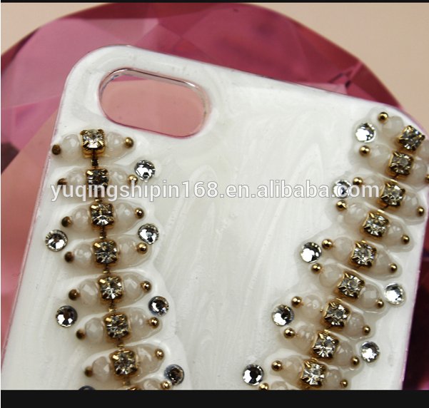 for samsung galaxy note4 white necklace rhinestone diamond bling phone case  3