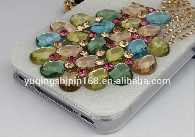 luxury diamond crystal hard phone case bling diamond cover for iphone 6 2