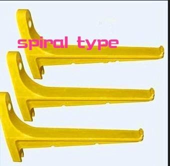 GRP fiberglass composite spiral type cable support