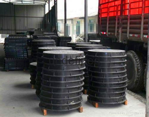 Plastic composite manhole cover ￠700 mm round type