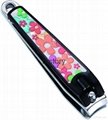Rubber surface nail clippers