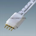 Solderless 10mm width 4 pin connections LED flexible SMD 5050 connectors with 4  4
