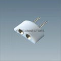 Solderless 8mm width 2 pin connections LED flexible SMD 3528 connectors with 2 w 2