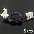 RGB 4pin LED Strip cable Connector for 10 mm Width LED connector (F100RC) 4