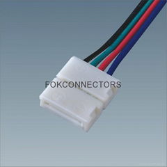 RGB 4pin LED Strip cable Connector for 10 mm Width LED connector (F100RC)