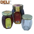 80g Hexagonal Glass Bottle Natural Pure Buckwheat Honey