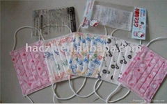 Disposable printing face mask