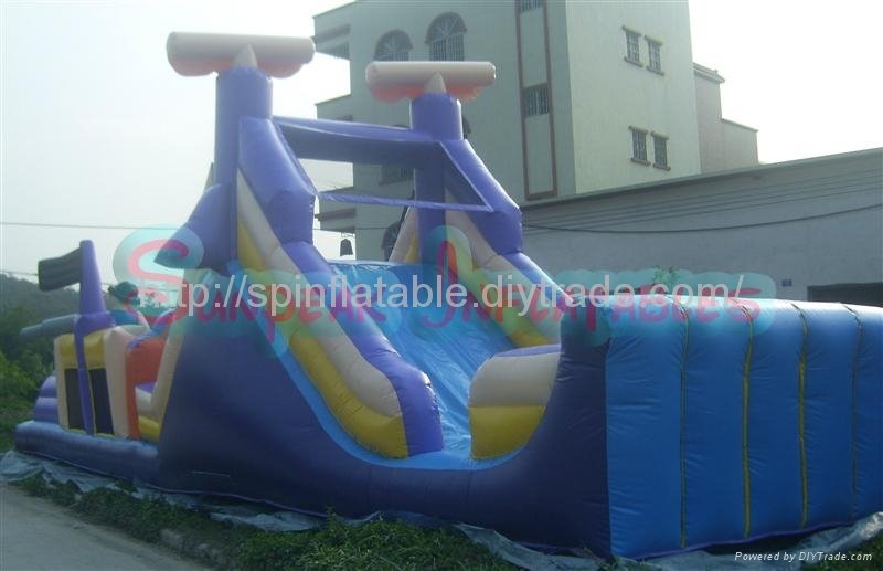 OB-129 Outdoor Pirate Ship Obstacle Course Equipment 3