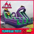 OB-135 Giant Slide Commercial Inflatable Obstacle Course For Sale