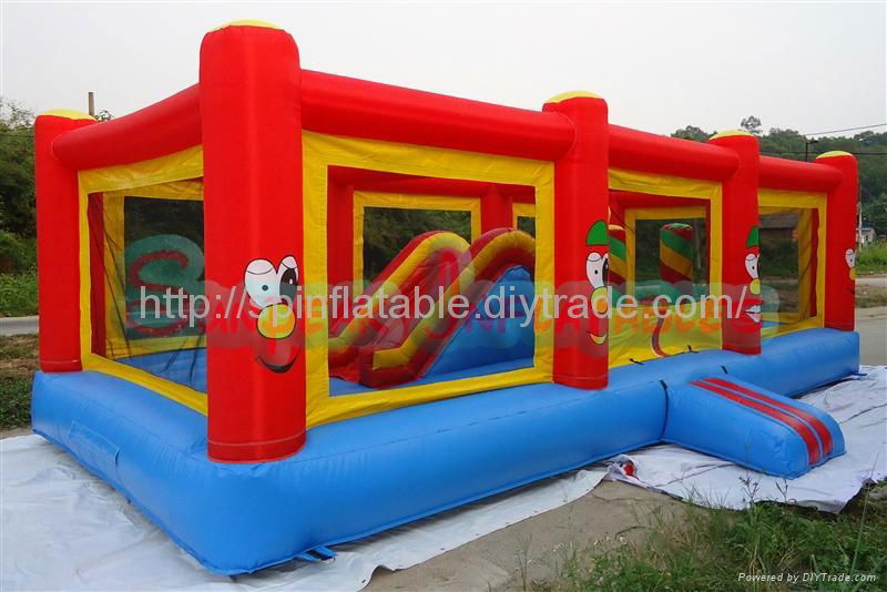 OB-147 Bouncer And Slide Obstacle Course Ideas 2
