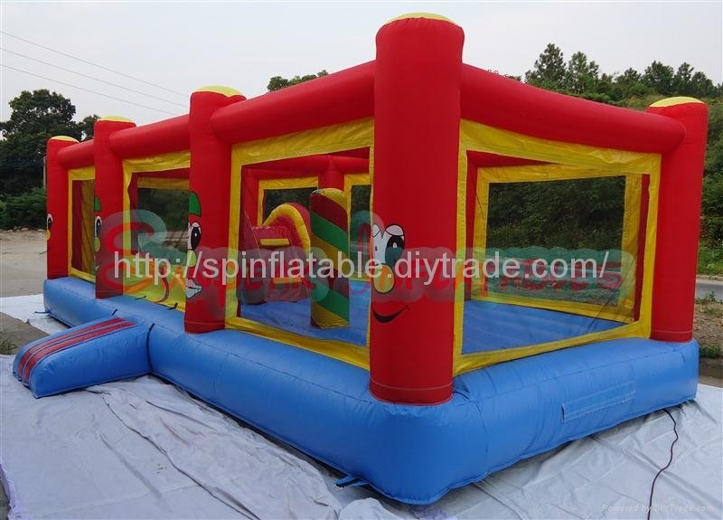 OB-147 Bouncer And Slide Obstacle Course Ideas 4