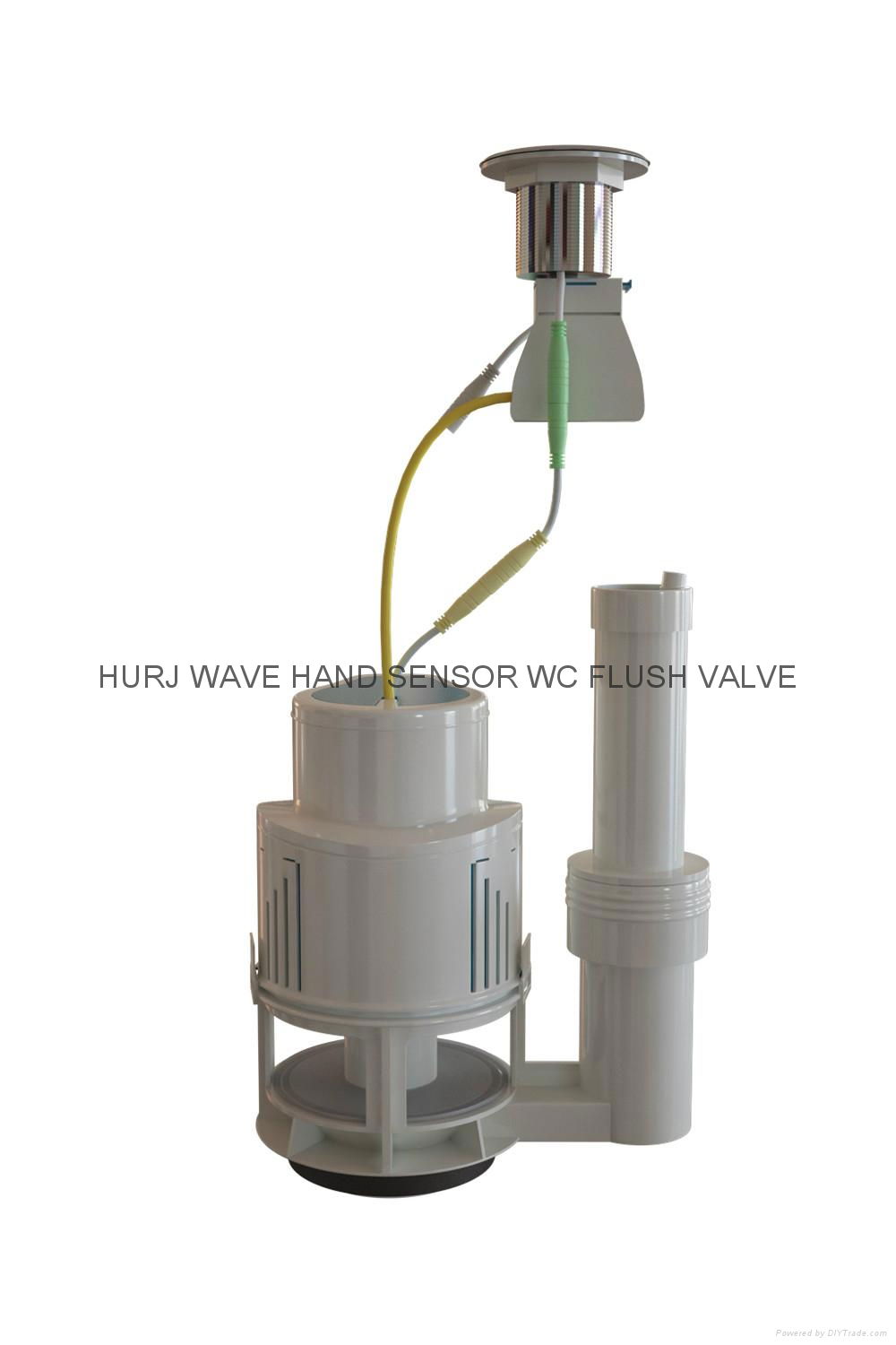 wave hand sensor WC flush valve